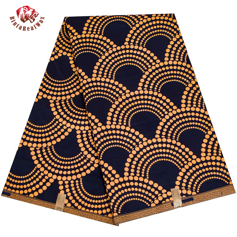 Sewing Batik Fabric - BintaRealWax, Африканский цветочный рисунок, полиэстер Анкары,