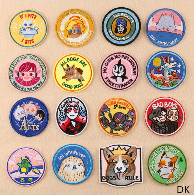 Sewing Id - Новое поступление, 10 шт., круглая вышитая