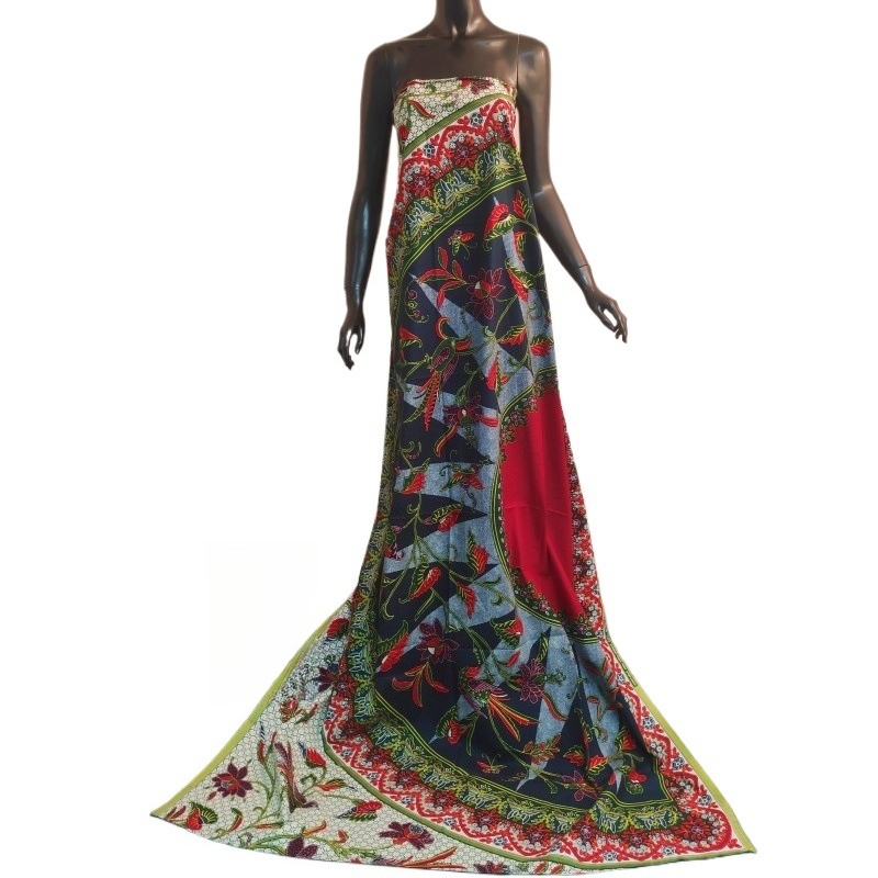Сине-зеленая хлопковая вощеная – обзор и цена Sewing Batik Fabric