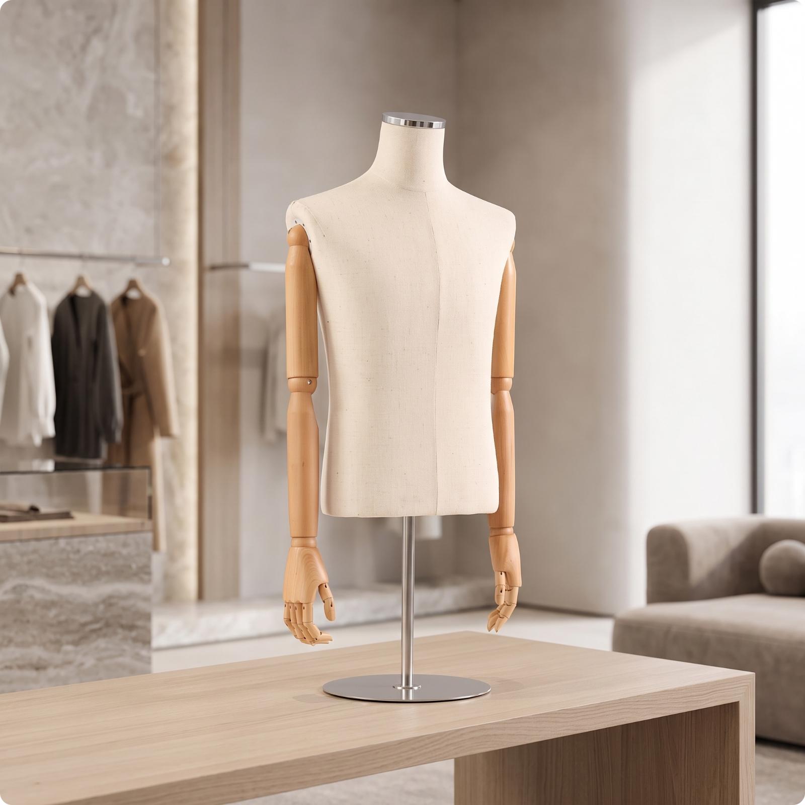 Мужской манекен-торс с тканево – обзор и цена Dress Form Mannequin